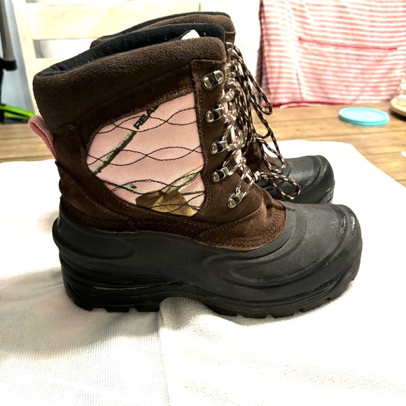 Realtree Camo duck boots Ranger insulated pink and green SZ 10 Worn once - Picture 2 of 15